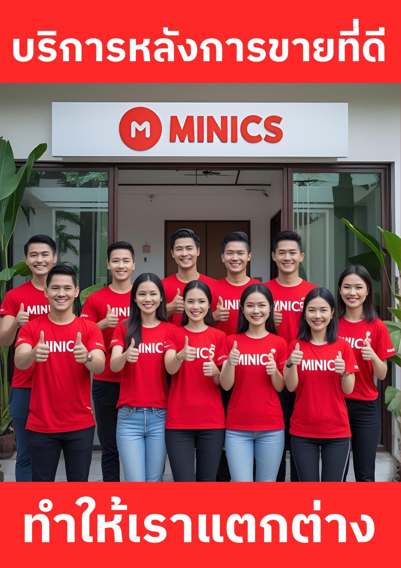 ทีมงาน MINICS บริการหลังการขายที่ดี ทำให้เราแตกต่าง